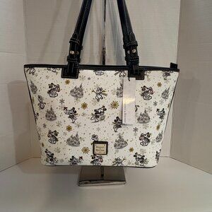 Dooney & Bourke Disney Parks Winter Wonderland Christmas Holiday Tote Purse NWT